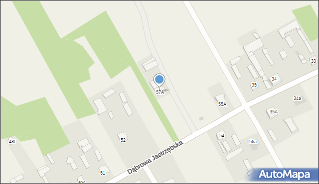 Dąbrowa Jastrzębska, Dąbrowa Jastrzębska, 57A, mapa Dąbrowa Jastrzębska