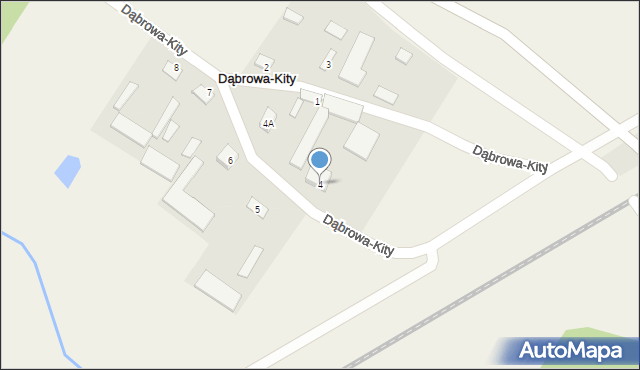 Dąbrowa-Kity, Dąbrowa-Kity, 4, mapa Dąbrowa-Kity