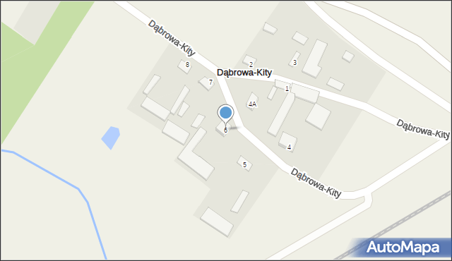 Dąbrowa-Kity, Dąbrowa-Kity, 6, mapa Dąbrowa-Kity