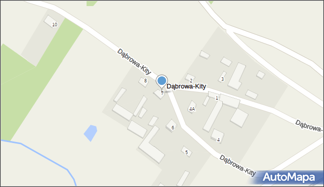 Dąbrowa-Kity, Dąbrowa-Kity, 7, mapa Dąbrowa-Kity