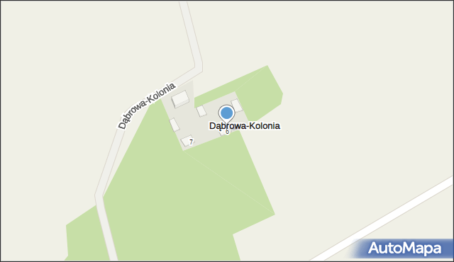 Dąbrowa-Kolonia, Dąbrowa-Kolonia, 6, mapa Dąbrowa-Kolonia