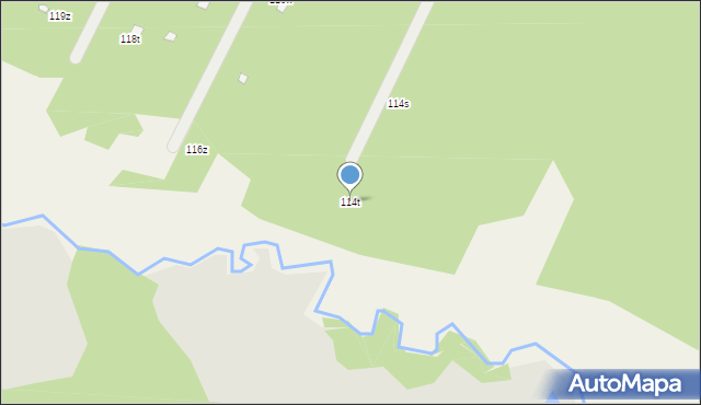 Dąbrowa Kozłowska, Dąbrowa Kozłowska, 114t, mapa Dąbrowa Kozłowska