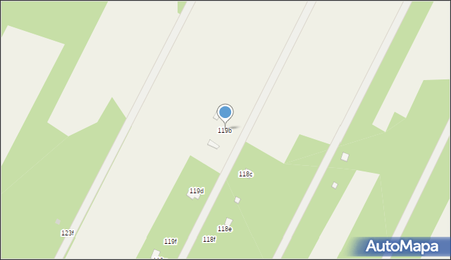 Dąbrowa Kozłowska, Dąbrowa Kozłowska, 119b, mapa Dąbrowa Kozłowska