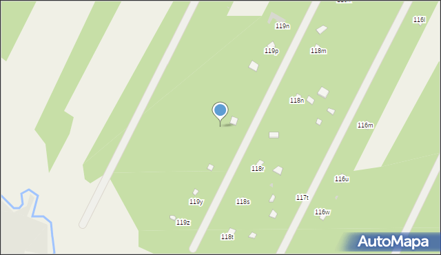 Dąbrowa Kozłowska, Dąbrowa Kozłowska, 119t, mapa Dąbrowa Kozłowska