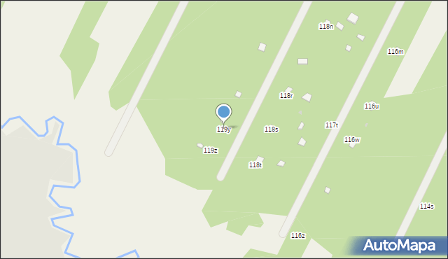 Dąbrowa Kozłowska, Dąbrowa Kozłowska, 119y, mapa Dąbrowa Kozłowska