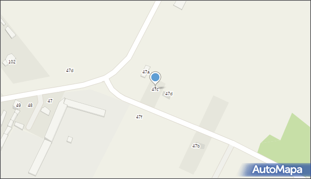 Dąbrowa Kozłowska, Dąbrowa Kozłowska, 47c, mapa Dąbrowa Kozłowska