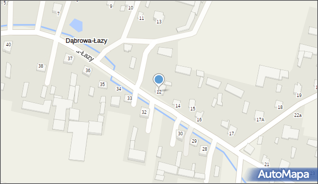 Dąbrowa-Łazy, Dąbrowa-Łazy, 12, mapa Dąbrowa-Łazy