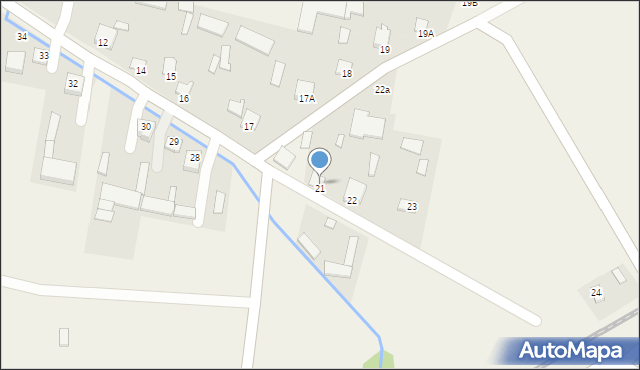 Dąbrowa-Łazy, Dąbrowa-Łazy, 21a, mapa Dąbrowa-Łazy