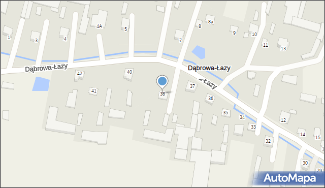Dąbrowa-Łazy, Dąbrowa-Łazy, 38, mapa Dąbrowa-Łazy