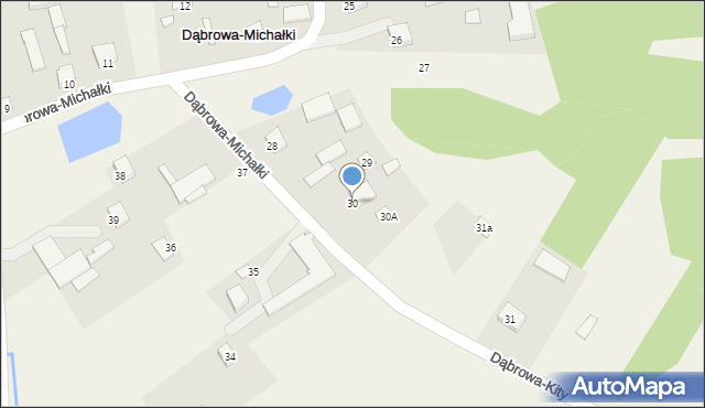 Dąbrowa-Michałki, Dąbrowa-Michałki, 30, mapa Dąbrowa-Michałki