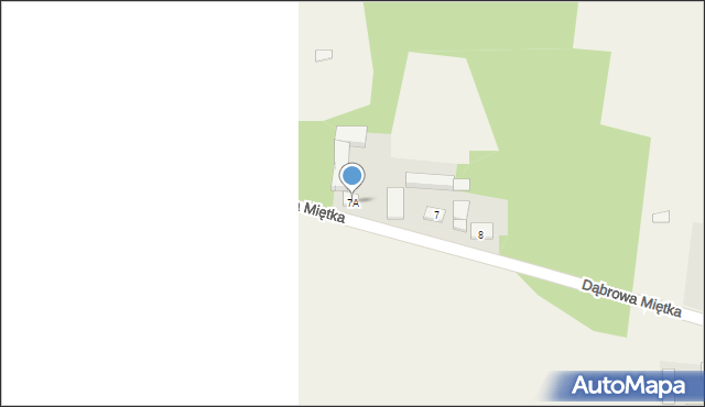 Dąbrowa Miętka, Dąbrowa Miętka, 7A, mapa Dąbrowa Miętka