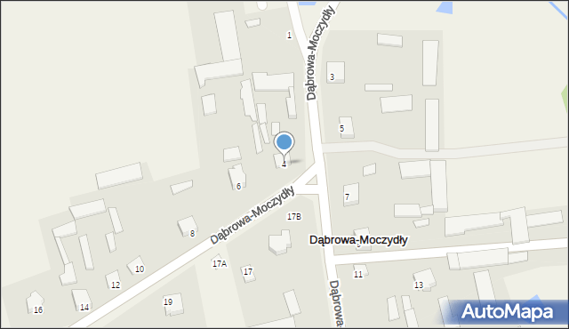 Dąbrowa-Moczydły, Dąbrowa-Moczydły, 4, mapa Dąbrowa-Moczydły
