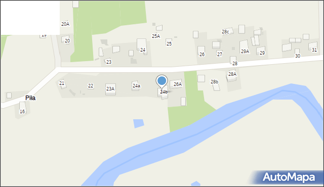 Dąbrowa nad Czarną, Dąbrowa nad Czarną, 26B, mapa Dąbrowa nad Czarną