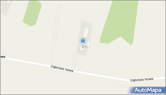 Dąbrowa Nowa, Dąbrowa Nowa, 6, mapa Dąbrowa Nowa