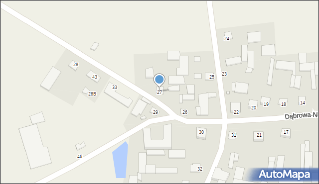Dąbrowa-Nowa Wieś, Dąbrowa-Nowa Wieś, 27, mapa Dąbrowa-Nowa Wieś