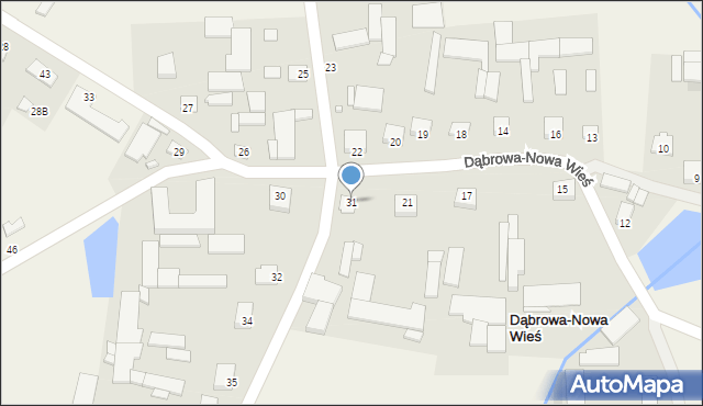 Dąbrowa-Nowa Wieś, Dąbrowa-Nowa Wieś, 31, mapa Dąbrowa-Nowa Wieś
