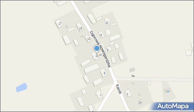 Dąbrowa Nowogardzka, Dąbrowa Nowogardzka, 11, mapa Dąbrowa Nowogardzka