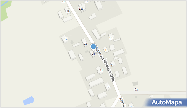 Dąbrowa Nowogardzka, Dąbrowa Nowogardzka, 13, mapa Dąbrowa Nowogardzka