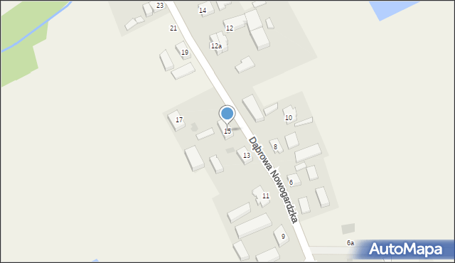 Dąbrowa Nowogardzka, Dąbrowa Nowogardzka, 15, mapa Dąbrowa Nowogardzka