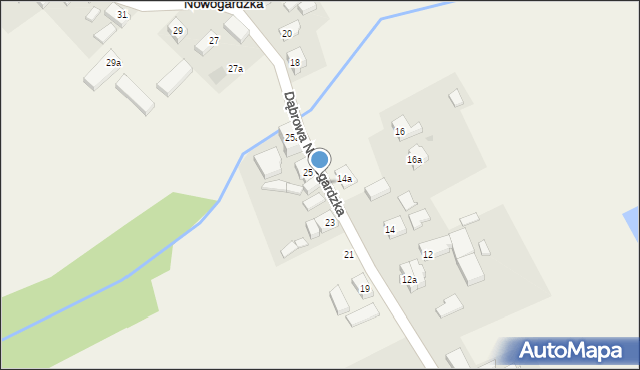 Dąbrowa Nowogardzka, Dąbrowa Nowogardzka, 25b, mapa Dąbrowa Nowogardzka