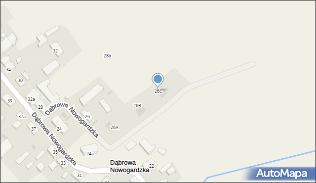 Dąbrowa Nowogardzka, Dąbrowa Nowogardzka, 26C, mapa Dąbrowa Nowogardzka