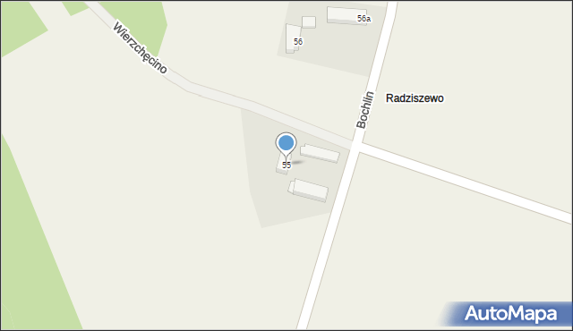 Dąbrowa Nowogardzka, Dąbrowa Nowogardzka, 55, mapa Dąbrowa Nowogardzka