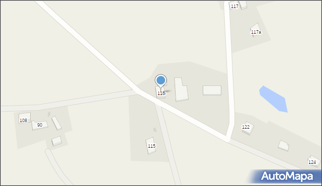 Dąbrowa Puzdrowska, Dąbrowa Puzdrowska, 116, mapa Dąbrowa Puzdrowska
