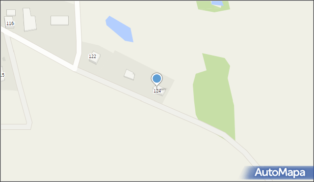 Dąbrowa Puzdrowska, Dąbrowa Puzdrowska, 124, mapa Dąbrowa Puzdrowska