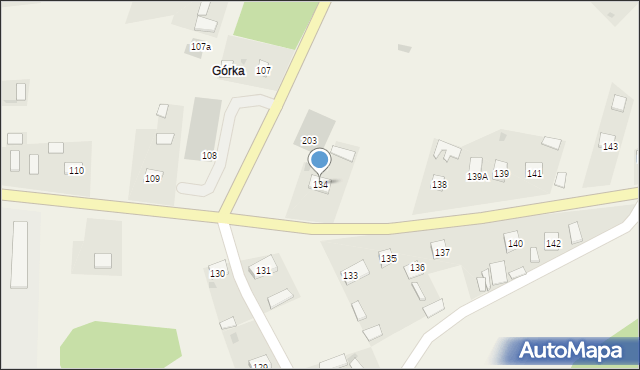 Dąbrowa Rzeczycka, Dąbrowa Rzeczycka, 134, mapa Dąbrowa Rzeczycka