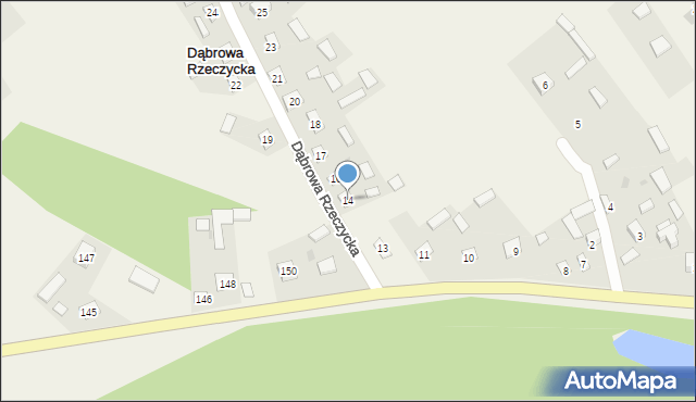 Dąbrowa Rzeczycka, Dąbrowa Rzeczycka, 15, mapa Dąbrowa Rzeczycka