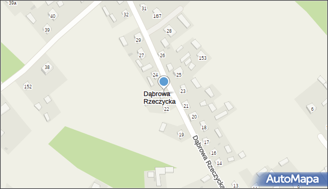 Dąbrowa Rzeczycka, Dąbrowa Rzeczycka, 24a, mapa Dąbrowa Rzeczycka
