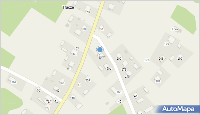 Dąbrowa Rzeczycka, Dąbrowa Rzeczycka, 50, mapa Dąbrowa Rzeczycka