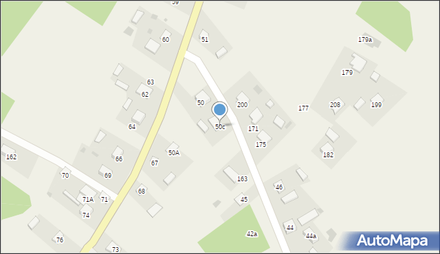 Dąbrowa Rzeczycka, Dąbrowa Rzeczycka, 50c, mapa Dąbrowa Rzeczycka