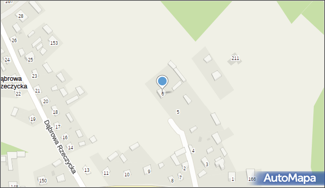 Dąbrowa Rzeczycka, Dąbrowa Rzeczycka, 6, mapa Dąbrowa Rzeczycka
