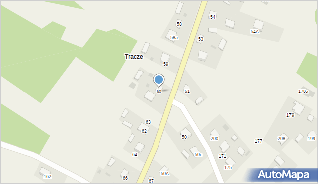 Dąbrowa Rzeczycka, Dąbrowa Rzeczycka, 60, mapa Dąbrowa Rzeczycka