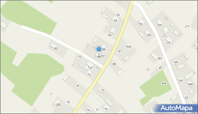 Dąbrowa Rzeczycka, Dąbrowa Rzeczycka, 69, mapa Dąbrowa Rzeczycka