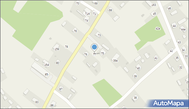 Dąbrowa Rzeczycka, Dąbrowa Rzeczycka, 77, mapa Dąbrowa Rzeczycka