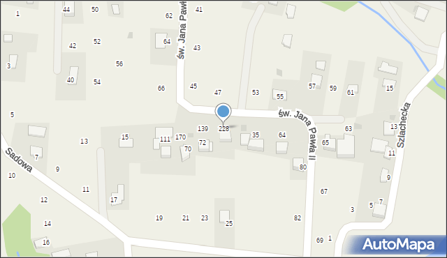 Dąbrowa Szlachecka, Dąbrowa Szlachecka, 228, mapa Dąbrowa Szlachecka