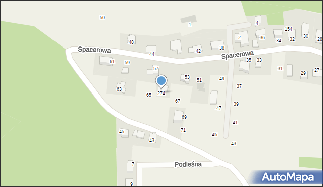 Dąbrowa Szlachecka, Dąbrowa Szlachecka, 274, mapa Dąbrowa Szlachecka