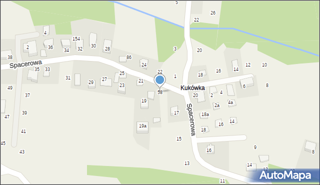 Dąbrowa Szlachecka, Dąbrowa Szlachecka, 58, mapa Dąbrowa Szlachecka