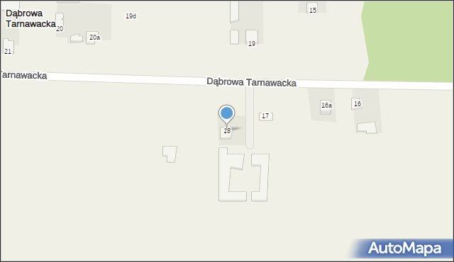 Dąbrowa Tarnawacka, Dąbrowa Tarnawacka, 18, mapa Dąbrowa Tarnawacka