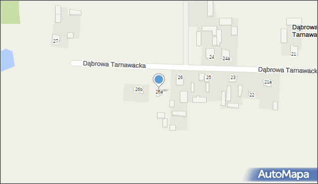 Dąbrowa Tarnawacka, Dąbrowa Tarnawacka, 26a, mapa Dąbrowa Tarnawacka