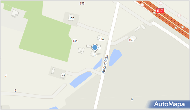 Dąbrowa Tomaszowska, Dąbrowa Tomaszowska, 12, mapa Dąbrowa Tomaszowska