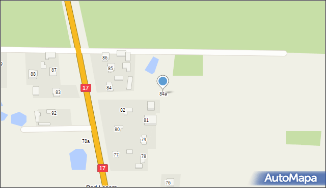 Dąbrowa Tomaszowska, Dąbrowa Tomaszowska, 84a, mapa Dąbrowa Tomaszowska