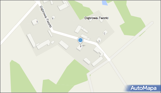 Dąbrowa-Tworki, Dąbrowa-Tworki, 4, mapa Dąbrowa-Tworki