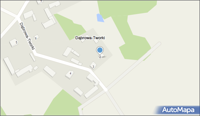 Dąbrowa-Tworki, Dąbrowa-Tworki, 9, mapa Dąbrowa-Tworki