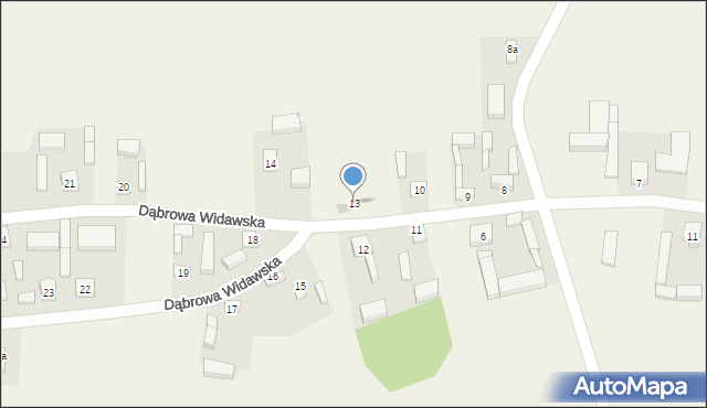Dąbrowa Widawska, Dąbrowa Widawska, 13, mapa Dąbrowa Widawska