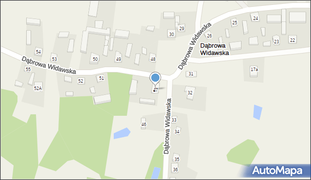 Dąbrowa Widawska, Dąbrowa Widawska, 47, mapa Dąbrowa Widawska
