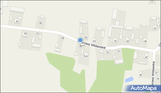 Dąbrowa Widawska, Dąbrowa Widawska, 55, mapa Dąbrowa Widawska