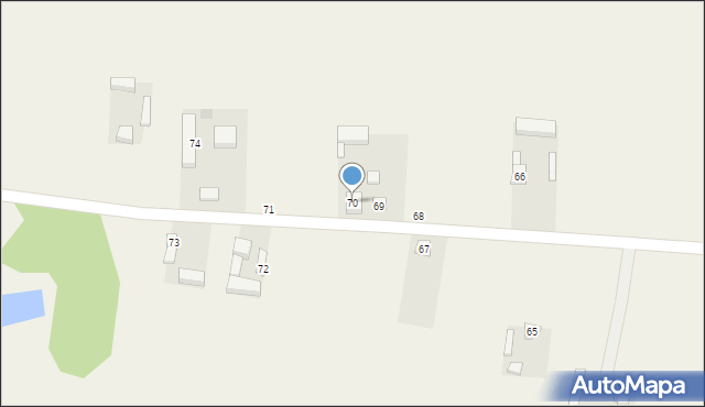 Dąbrowa Widawska, Dąbrowa Widawska, 70, mapa Dąbrowa Widawska